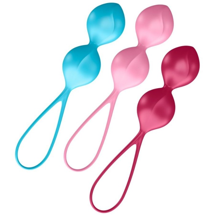 Set 3 Bile Vaginale Duble, Multicolor
