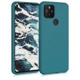 Husa pentru Google Pixel 5, Silicon, Verde, 51722.57, Carcasa, Kwmobile