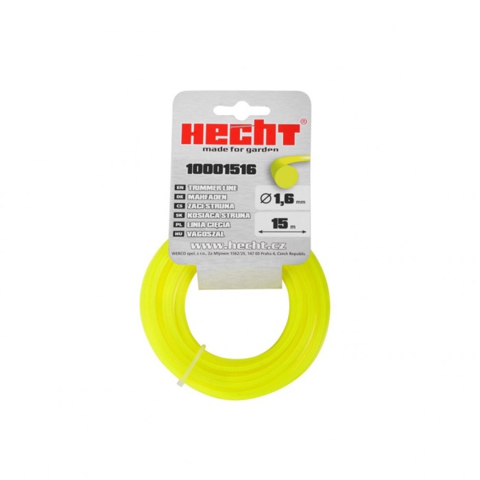 Fir pentru trimmer HECHT 10001516, profil rotund, diametru 1.6 mm, lungime 15 m