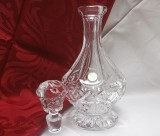 STICLA PENTRU BAUTURA DECANTOR CRISTAL CEHOSLOVACIA 22 CM