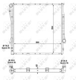 NRF 55328 Radiator, racire motor