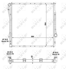 NRF 55328 Radiator, racire motor
