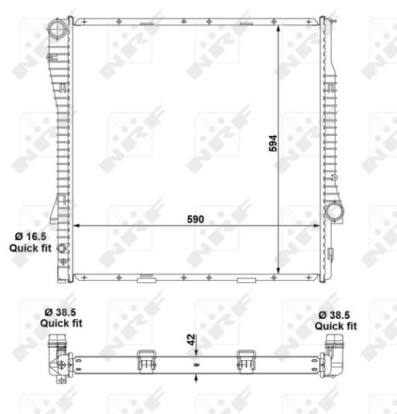 NRF 55328 Radiator, racire motor
