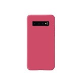 Husa protectie flippy compatibila cu samsung galaxy s10 e liquid silicone case fuchsia