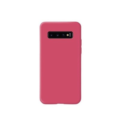 Husa protectie flippy compatibila cu samsung galaxy s10 liquid silicone case fuchsia foto