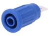 Soclu Banană 4mm 32A 1kV Albastru Nichelat
