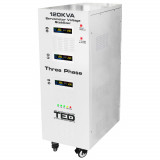 Stabilizator trifazat 242V-520V 85KW cu ServoMotor si sinusoidala pura + ecran LCD cu valorile tensiunii, TED Electric