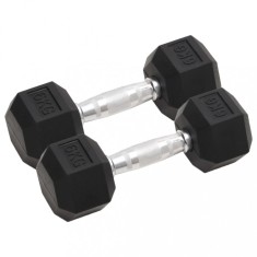 vidaXL Gantere, 2 buc., 12 kg, fonta foto
