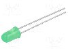 Dioda LED, 5mm, verde, 5,6...19mcd, 20mA, 2,1...2,6V, LITEON - LTL-4233