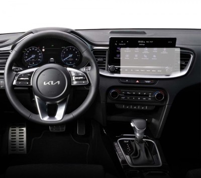 Folie Protectie Navigatie Kia Ceed 2021+, Duragon, protectie Display Navigatie, silicon Transparent, Anti-zgarieturi, kit instalare foto