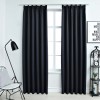 Draperii opace cu c&acirc;rlige, 2 buc., antracit, 140 x 245 cm