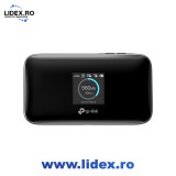 Router Wireless portabil TP-LINK M7750, Dual Band 300+867 Mbps, 4G LTE, negru