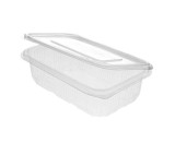 Caserole Unică Folosință 750ml cu Capac, Set 100 Bucăți - Depozitare Alimente, Plastic, Take Away