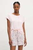 Answear Lab pijama femei, culoarea roz