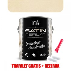 Vopsea decorativa Magic Efect Satin perlat 08 Gold Pearl 2.4 L + TRAFALET GRATIS