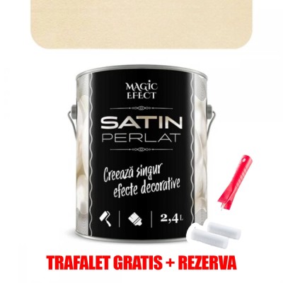 Vopsea decorativa Magic Efect Satin perlat 08 Gold Pearl 2.4 L + TRAFALET GRATIS foto