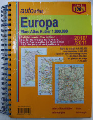 EUROPA MARELE ATLAS RUTIER , SCARA 1 / 800.000 , editie noua , 2010 / 2011 foto