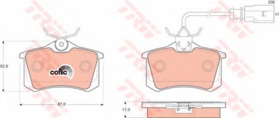 Set placute frana,frana disc SEAT ALHAMBRA (7V8, 7V9) (1996 - 2010) TRW GDB1415 foto