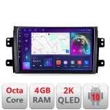 Navigatie Suzuki SX4 2006-2013 C-124 Android Octa Core Ecran 2K QLED GPS 4G 4+32GB 360 KIT-124+EDT-E409-2K CarStore Technology