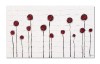Tablou pictat manual, Flori in abstract, 100x60cm ulei pe panza in cutit efect 3D, superb
