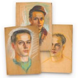 T&acirc;nărul Geo Dumitrescu, trei portrete &icirc;n pastel