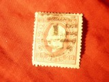 Timbru Portugalia 1870 Rege Luis I , 25r carmin , dantelat ,stampilat