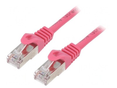 Patch Cord F/UTP Cat6 PVC Roz 5m RJ45 foto