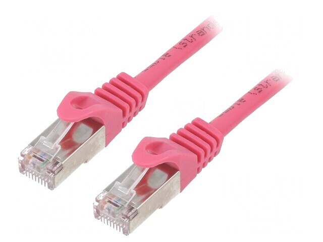 Patch Cord F/UTP Cat6 PVC Roz 5m RJ45