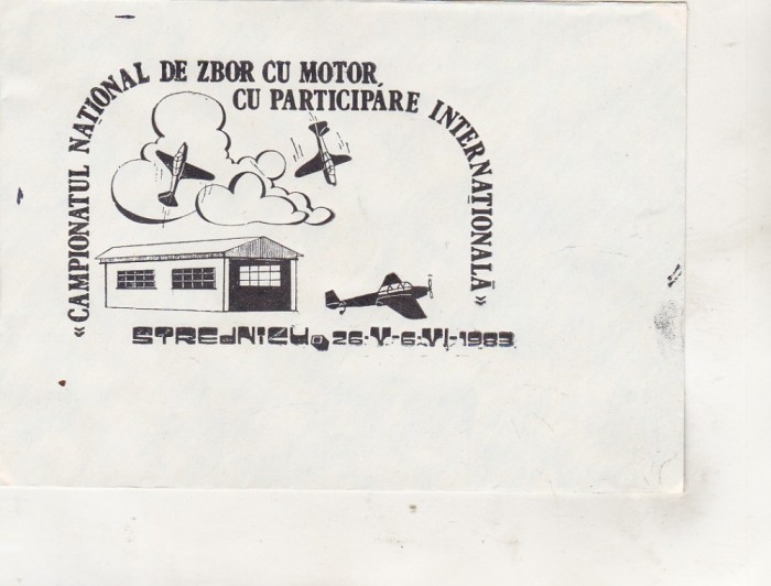 bnk fil Plic ocazional Campionat national zbor cu motor Strejnicu 1983