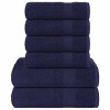 VidaXL Set prosoape 6 piese Bleumarin 360 g/m&sup2; 100% bumbac 137083