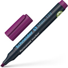 Permanent Marker Schneider Maxx 133, Varf Tesit 1+4mm - Violet foto