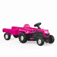 Tractor cu pedale si remorca Unicorn, confort maxim pentru copil, 52 x 144 x 45 cm foto