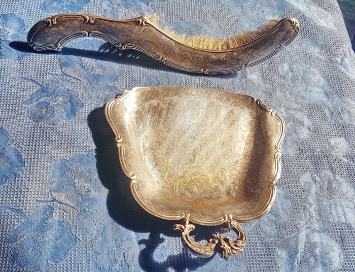 F931-Perie si faras pentru curatire gospodarie- casa Art Nouveau ani cca 1900.