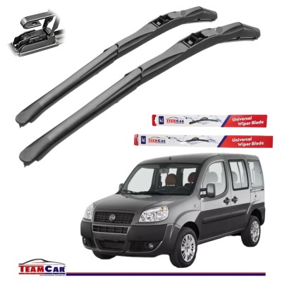 Ștergătoare TeamCar&amp;reg; Fiat Doblo I (2001&amp;ndash;2010) Hybrid &amp;ndash; Set față foto