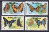 Sierra Leone 1979 fauna fluturi MI 574-577 MNH ww81, Nestampilat