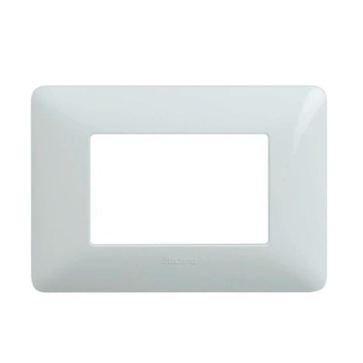 Rama Bticino Matix SAM4803BBNE, 3 module, alb, pentru priza / intrerupator foto