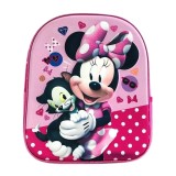 Ghiozdan mini cu 1 compartiment, Disney Minnie Mouse, 3D