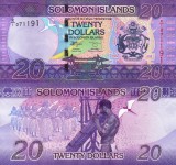 INSULELE SOLOMON 20 dollars 2017 UNC!!!