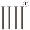 VidaXL Picioare masă consolă, 4 buc., oțel natural, 72-74 cm 4012459