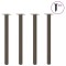 vidaXL Picioare masă consolă, 4 buc., oțel natural, 72-74 cm 4012459