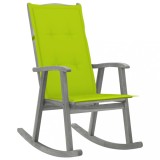 vidaXL Balansoar cu perne, gri, lemn masiv de acacia 3064220