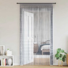 vidaXL Perdele șir 2 buc Gri deschis 100x250 cm 4102049