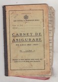 Bnk div - Carnet de asigurare 1937-1940, Romania 1900 - 1950