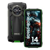 Cumpara ieftin Telefon mobil OSCAL PILOT 2 Verde, Dual 4G VoLTE, 6.5 2.4K FHD+, 24GB RAM (8GB + 16GB extensibili), 256GB ROM, Android 14, MediaTek Helio G99, 8880mAh