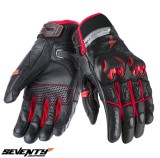 Cumpara ieftin Manusi barbati pentru scuter - motocicleta Racing/Naked iarna Seventy model SD-N47 negru/rosu Negru/rosu XL (10 cm)