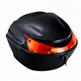 Cumpara ieftin Cutie portbagaj moto / scuter, 28x28x20 cm, FIXATO, cu cheie și sistem antifurt, Negru