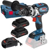 Bosch GSB 18V-110 C + ProCORE + GAL 1880 CV - Masina de gaurit si insurubat cu percutie 110 Nm valiza speciala + Set 2 acumulatori si incarcator Li-Io