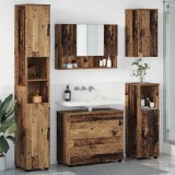 Cumpara ieftin Set de mobilier pentru baie 5 buc. Lemn Vechi 35 x 30 x 192 cm