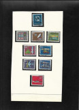 Germania foaie album cu 9 timbre, Stampilat