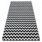 Covor Sketch - F561 cremă și negru- Zig Zag, 160x220 cm